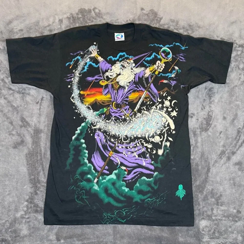 Liquid-blue Men's multi T-shirt